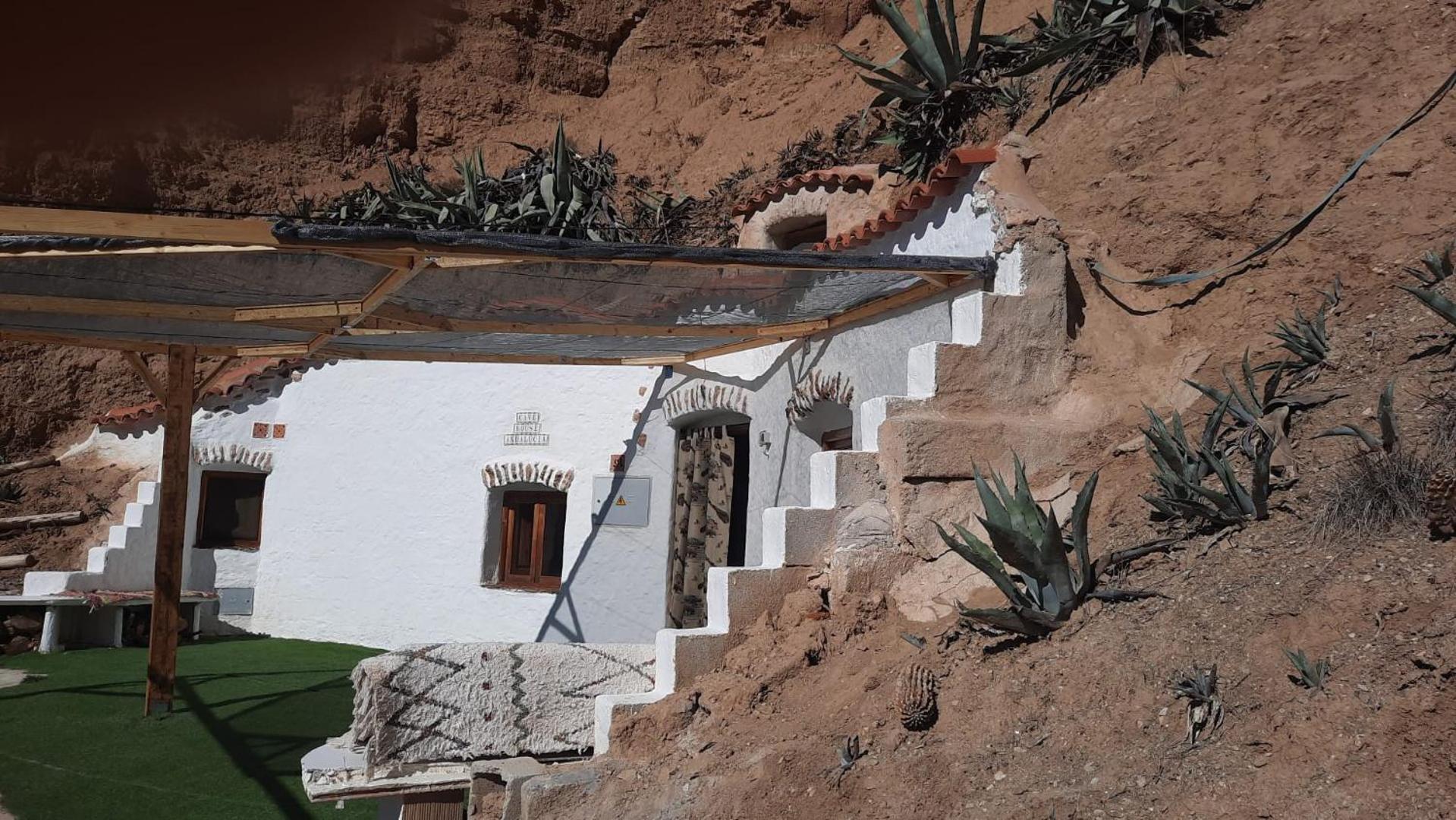 Вилла Creatively Designed Cavehouse With Jacuzzi Горафе Экстерьер фото